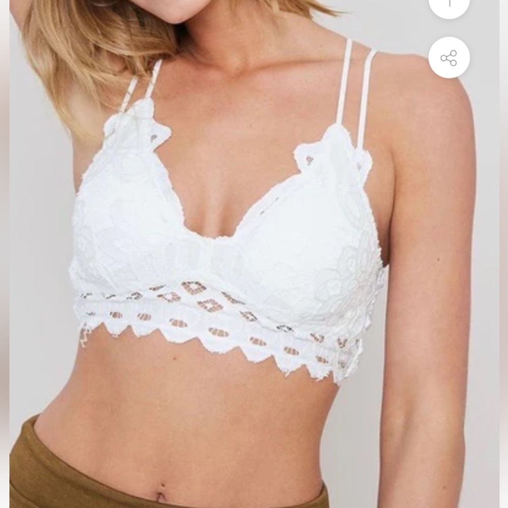 Ivory lace bralette